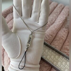 New Vintage Dior Silver Phone Charm in Christian Dior Trotter Box Mint condition